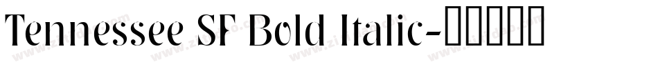 Tennessee SF Bold Italic字体转换